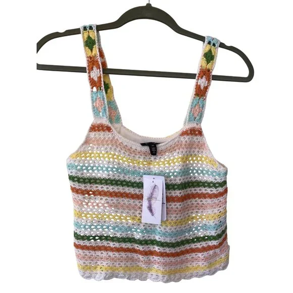 NWT Jessica Simpson Kerian Sweater Tank Crochet XS/S MSRP$69.50 - Picture 11 of 11